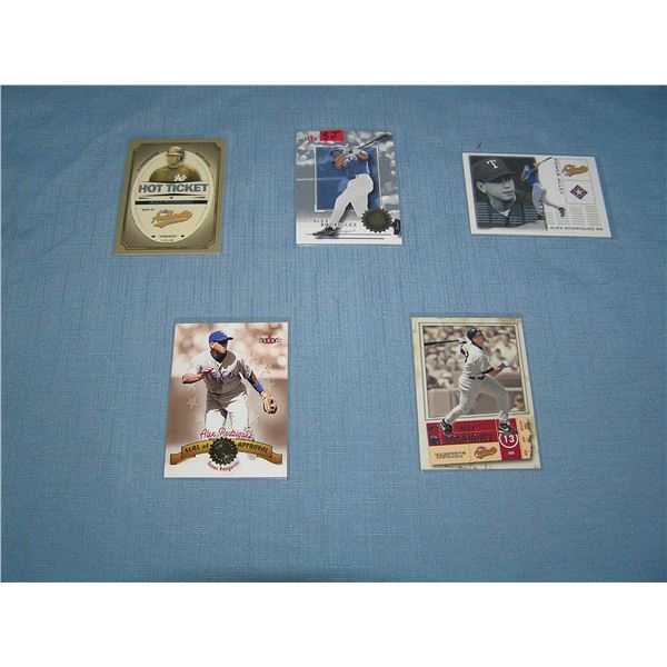 Collection of Alex Rodriguez all star baseball cards