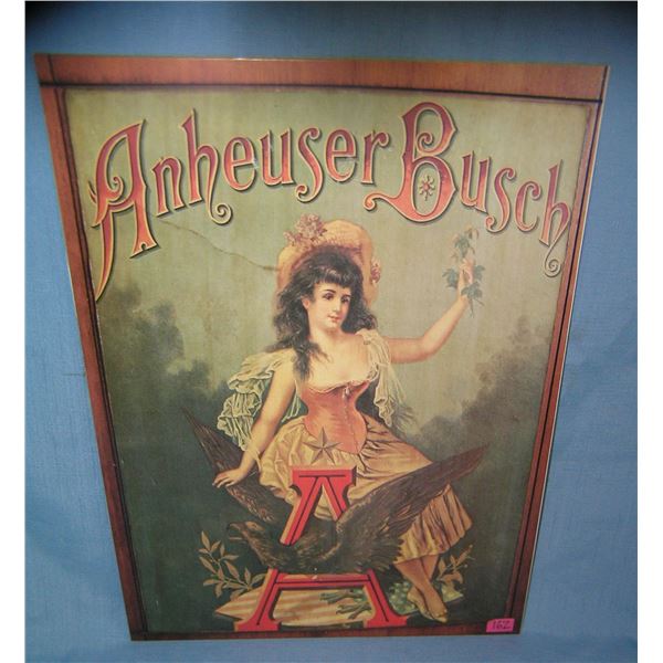 Anhueser Busch retro style advertising sign