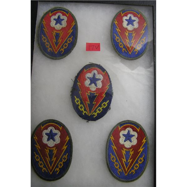 Collection of early military patches