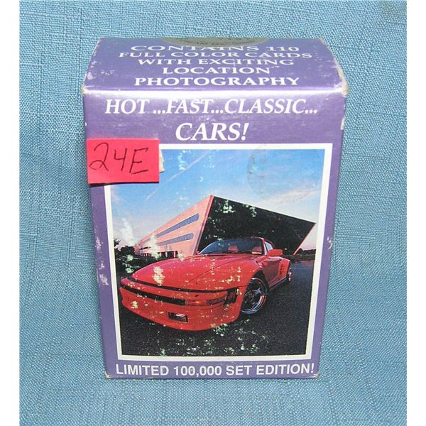 Hot Fast classic cars collectors card set