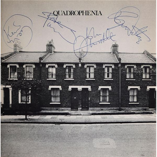 The Who Quadrophenia signed album insert book