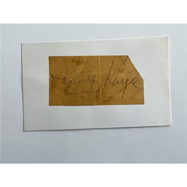 The Secret Life of Walter Mitty Danny Kaye signature cut