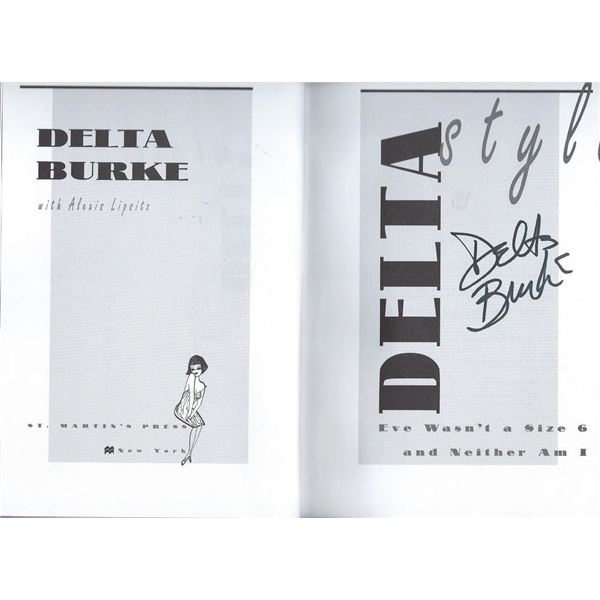 Delta Burke signed book