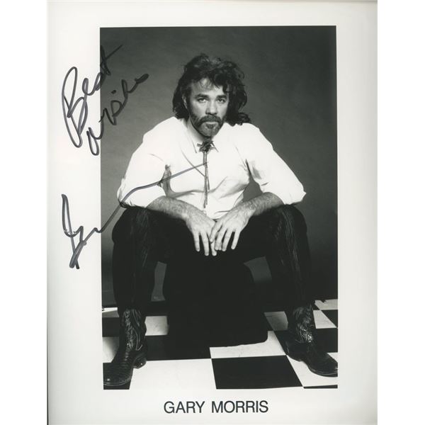 Singer Gary Morris signed photo