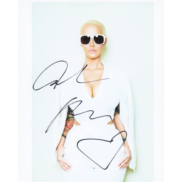 Amber Rose signed photo
