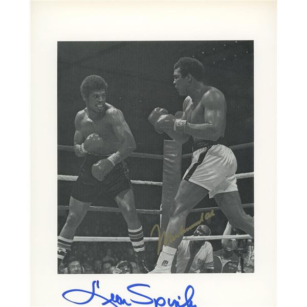 Original signed "Muhammad Ali vs. Leon Spinks" photo. GFA Authenticated