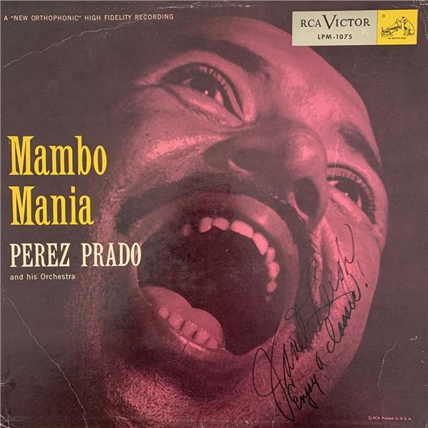 Janet Leigh signed Mambo Mania album cover