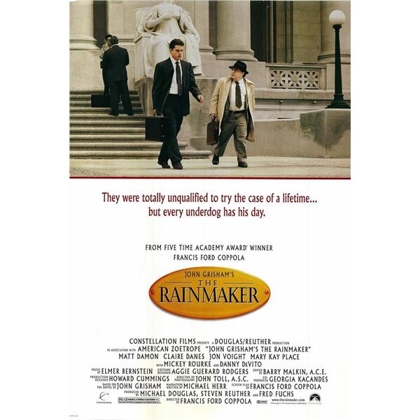The Rainmaker 1997 original movie poster