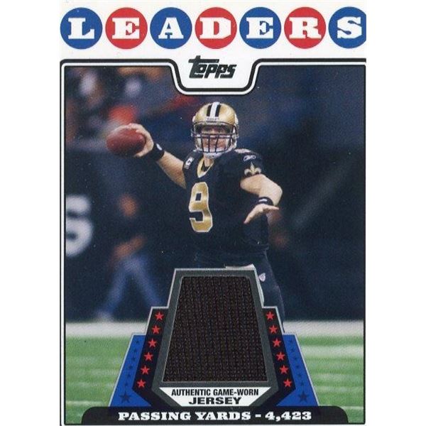 Drew Brees 2008 Topps  Authentic Game Worn Jersey Card