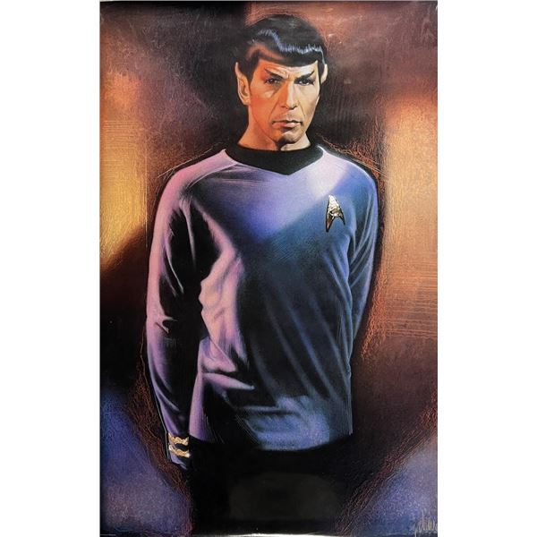 Rare Star Trek 1991 character illustration of Spock by Drew Struzan original movie poster