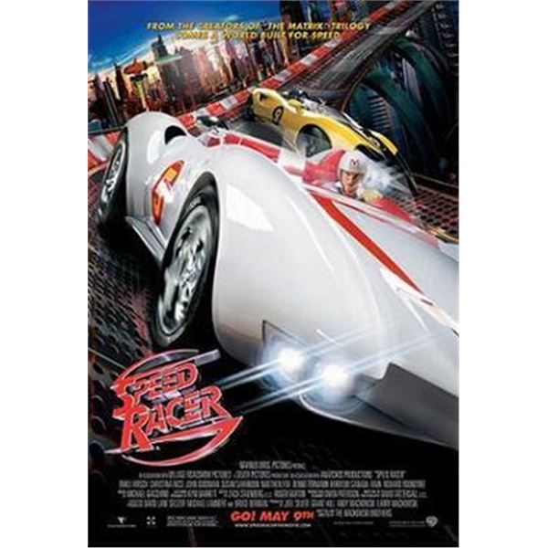 Speed Racer 2008 original double-sided movie poster