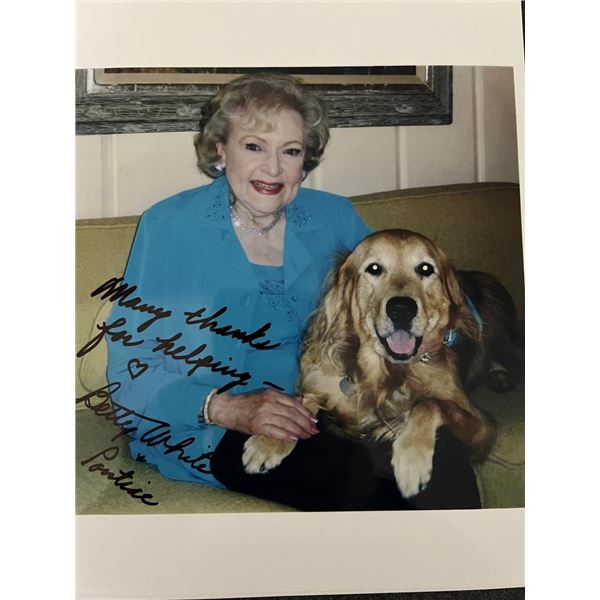 Betty White signed photo