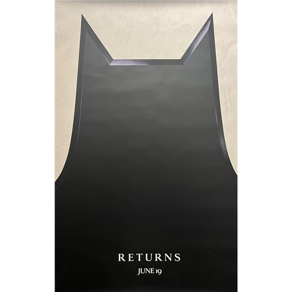 Rare Batman Returns original 1992 vintage advance movie poster
