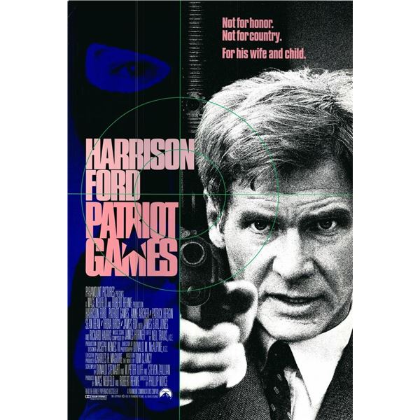 Patriot Games 1992 original one sheet poster