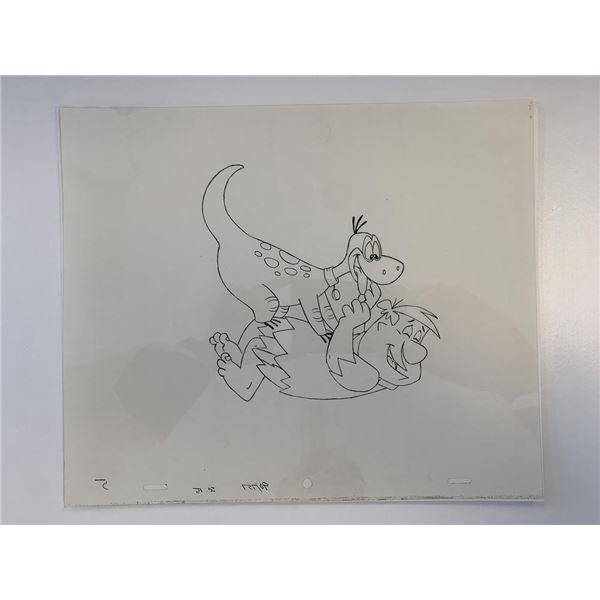 The Flintstones original hand drawn artwork for cartoon