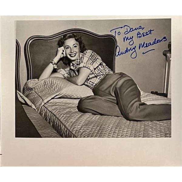 The Honeymooners' Audrey Meadows Signed Photo