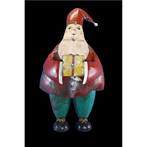 Ornamental Metal Santa Clause- 34" X 17"