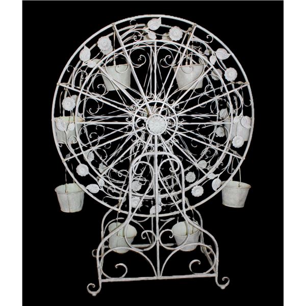 Metal Ferris Wheel Planter- 68" X 48" X 18"