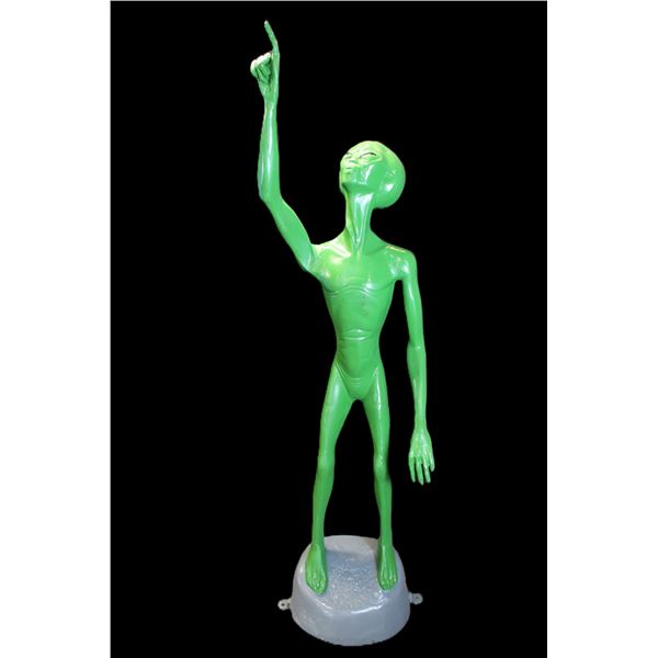 Cast Aluminum Green Alien- Can Be Bolted Down- 75"