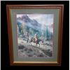 Image 1 : Marked Jack Terry Cowboy Print- 41.5" X 35.5"