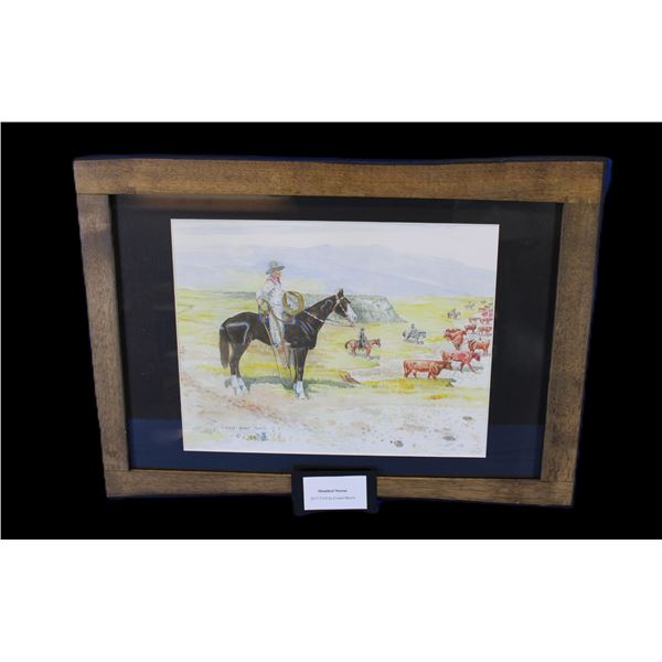 "Headed Home" 2017 Print By Ernest Morris- 21.5" X 16"- Ernie Morris Collection