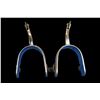 Image 3 : Unmarked Silver Overlaid Stainless Spurs- 1.4" Bands- 3" Shanks- 1" 9 Point Rowels With Covers- Swin