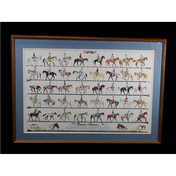 1983 Print By Ernest Morris 83- "Parade Of Colors"- 41" X 29"- Ernie Morris Collection- Extremely Co