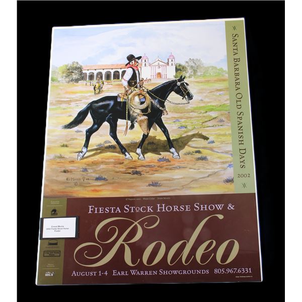 Fiesta Stock Horse Show + Rodeo Poster- Artwork By E Morris 2002- Water Color- 24" X 18"- Ernie Morr