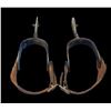 Image 3 : Unmarked Overlaid Spurs- 1" Bands- 2.3" Shanks- 2.1" 20 Point Rowels- Chap Guards- Stamped Straps- F