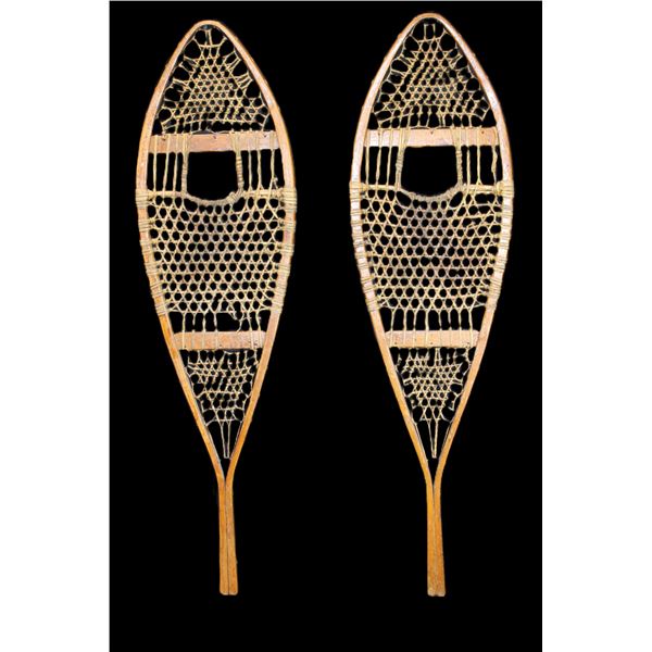 Vintage Rawhide Snow Shoes- 42" X 12"