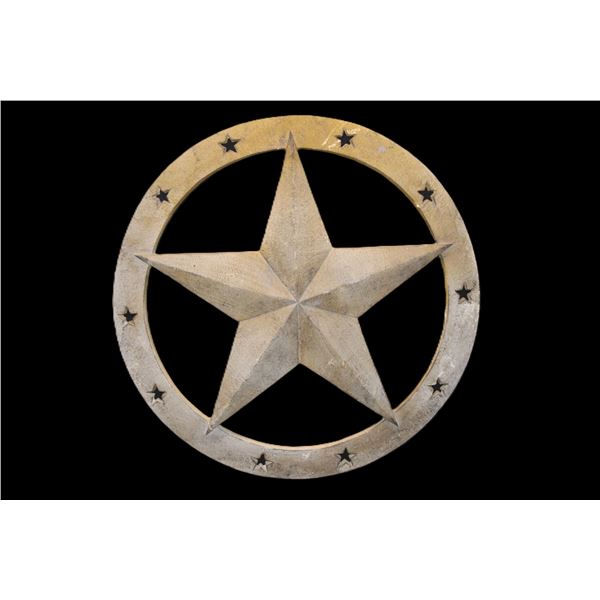 Heavy Duty Iron Star In A Circle- 17.5"- Ernie Morris Collection