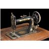 Image 2 : New Home Treadle Sewing Machine In Oak Cabinet- Machine Folds Down Into Cabinet- 29.5" X 22" X 20"