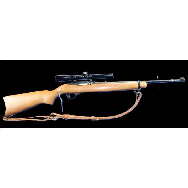 Ruger Model 10/22 Semi-Automatic Carbine- .22 LR- 18.5" Barrel- Sling- Bushnell Banner Scope- Very G