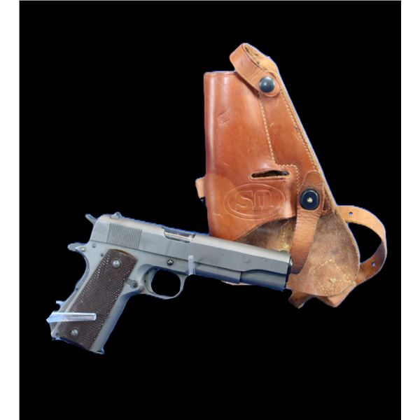 Remington Rand Model 1911 A1 US Army Semi-Automatic Pistol- .45- 5" Barrel- US Holster- Good Conditi