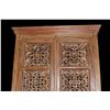 Image 2 : Pierced Carved Cabinet With Shelves- 64" X 32" X 14"- Good Condition
