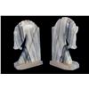 Image 1 : Alabaster Horsehead Bookends- 7.5"