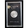 Image 1 : Uncirculated 1882 Carson City Morgan Silver Dollar- 90% Silver- US Case