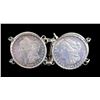 Image 3 : Morgan Dollar Bracelet With 4 Morgans- 1880 O- 1881 O- 1882 S- 1883- Necklace With 1879 CC Morgan Do