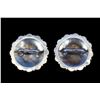 Image 2 : Unmarked Sterling Engraved, Domed, Scalloped 1.75" Loopback Heart Conchos- Ernie Morris Collection