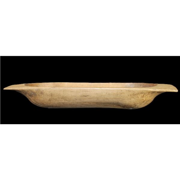 Primitive Hand Carved Dough Bowl- 6" X 40.5" X 14"