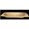 Image 2 : Primitive Hand Carved Dough Bowl- 6" X 40.5" X 14"