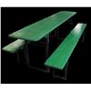 Image 2 : Metal And Wood Fold Up Picnic Table- 31" X 86" X 19"