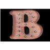 Image 1 : Metal Lighted Letter "B"- 24" X 28"