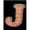 Image 1 : Metal Lighted Letter "J"- 24" X 18"