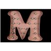 Image 1 : Metal Lighted Letter "M"- 24" X 28"