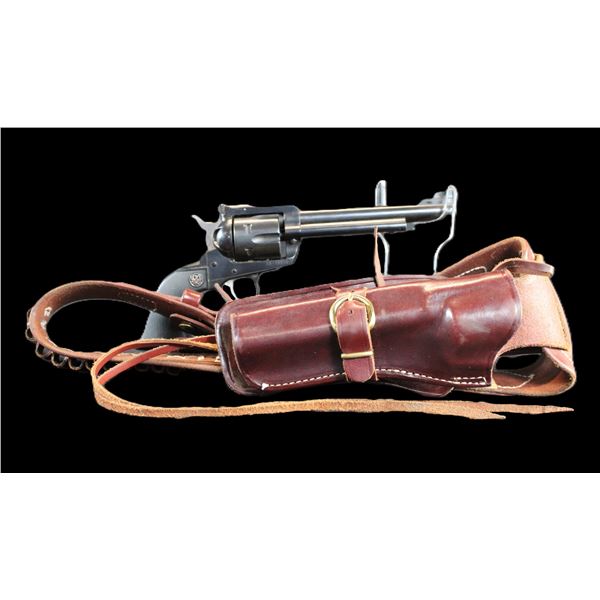 Ruger New Model Blackhawk Revolver- .357 Mag- 6.5" Barrel- Checkered Grips- Holster- Very Good Condi