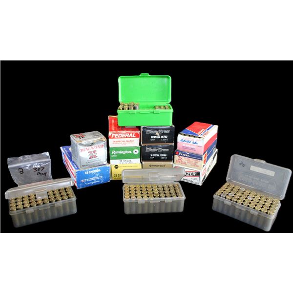 245 Rounds Of Factory .38 Spec Ammo- 412 Rounds Of RELOADED .38 Spec Ammo- 8 Rounds Of .357 Ammo- .3