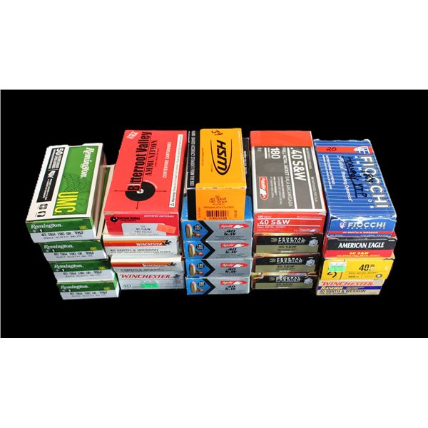 853 Rounds Of Factory .40 Ammo- 39 Bullets