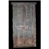 Image 1 : 2 Heavy Duty Wooden Doors And Frame- Hand Forged Hardware- Great Patina- Complete Unit- 93" X 47"