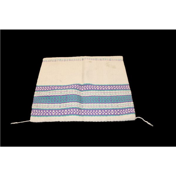 Well Made Woolen Navajo Blanket- 35" X 33"- Ernie Morris Collection